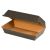 Clamshell FB10 Black - Cardboard Burger Boxes (x100)