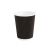 Intertan - 8oz Black Cups (x25 sleeve)