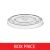 Herald - 12-16oz Straw Slot Flat Smoothie Lids (x1000 box)