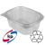 KP - PET Clear Hinged Lid Trays 1000cc (x400 box)