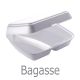 Bagasse BMB2 - 2 Compartment Meal Box (x200 box)