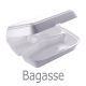 Bagasse BMB3 - 3 Compartment Meal Box (x200 box)