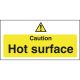 H&S - Caution Hot Surface S/A Sign