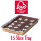 Love Handmade - Halloween Ghost Caramel Shortbread Tray Bake (15 slices)