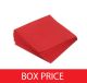 Serviettes Two Ply - Red (x2000 box)