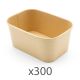 Rectangular Kraft Boxes 1000ml (x300 box)