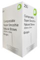 Biodegradable Jumbo Clear Smoothie Straws 9mm (x200 box)