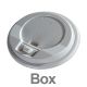 Intertan - 8oz White Safe Lock Flip Lids (x1000 box)